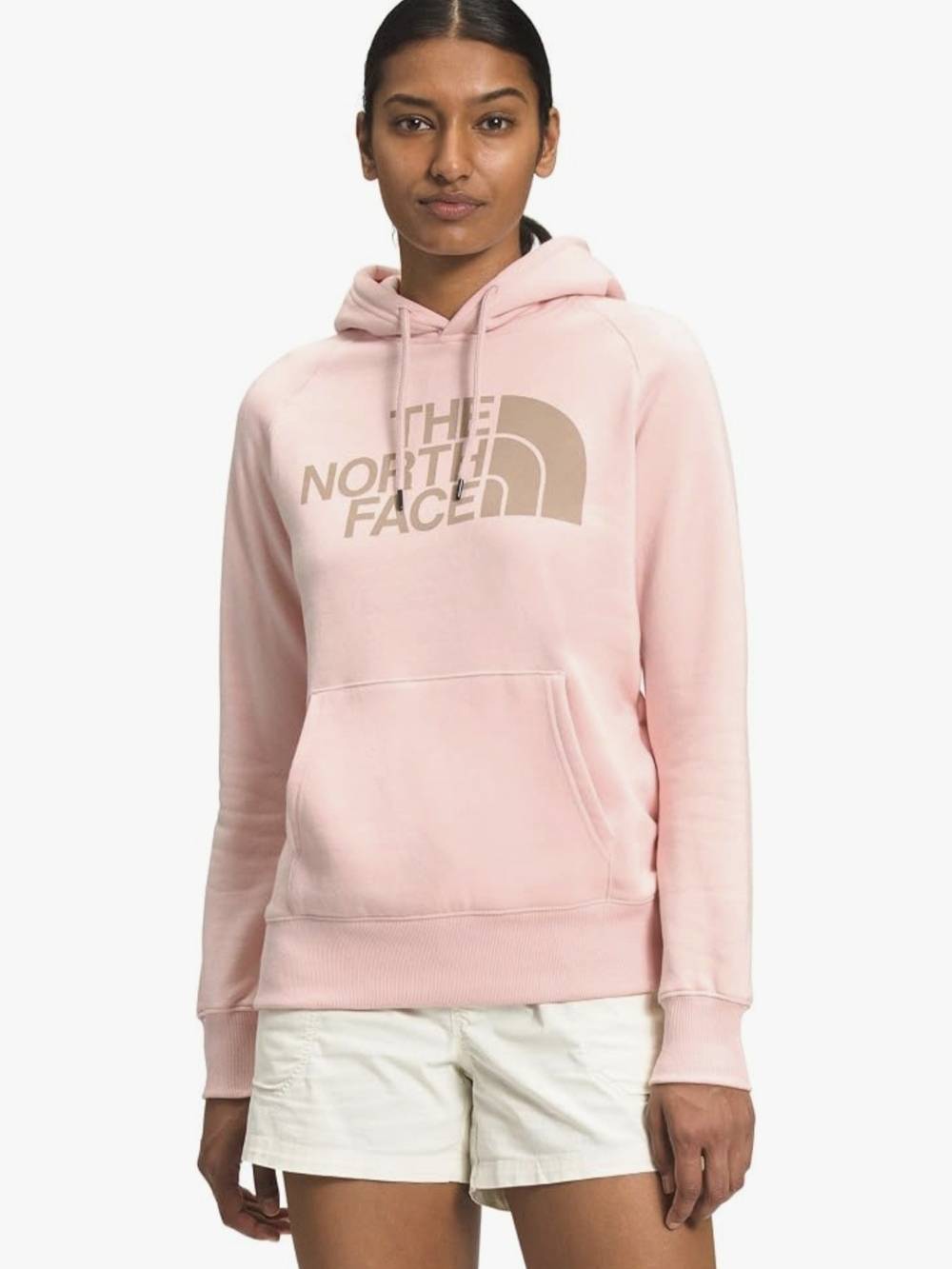 The North Face Women's Pale Pink Logo Pullover Hoodie Size L